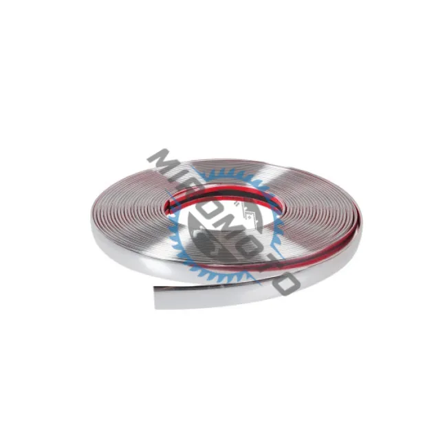 Rola ornament autoadeziv, 10mm x 15m, culoare Crom SILVER