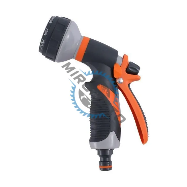 Pistol pentru stropit, cu 8 functii, reglabil, ergonomic, pentru udat/stropit, plastic, Negru/Portocaliu Pistol pentru stropit, cu 8 functii, reglabil, ergonomic, pentru udat/stropit, plastic, Negru/Portocaliu