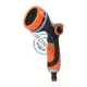 Set pistol pentru stropit, cu 8 functii, reglabil, 5 piese, ergonomic, pentru udat/stropit, plastic, Negru/Portocaliu Set pistol pentru stropit, cu 8 functii, reglabil, 5 piese, ergonomic, pentru udat/stropit, plastic, Negru/Portocaliu