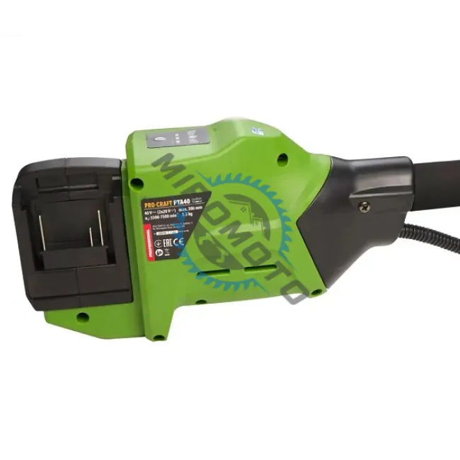 Trimmer electric Procraft PTA40, 5500-7500 RPM, diametru taiere 300 mm, nu contine acumulator si incarcator Trimmer electric Procraft PTA40, 5500-7500 RPM, diametru taiere 300 mm, nu contine acumulator si incarcator