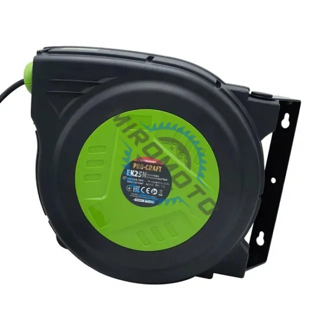 Prelungitor cu tambur automat Procraft EK25N, 25 M, 3 x 1.5mm, 1 priza, maner transport Prelungitor cu tambur automat Procraft EK25N, 25 M, 3 x 1.5mm, 1 priza, maner transport