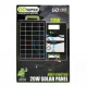 Panou solar 20W cu acumulator 2400mAh, GD-120S, portabil, ABS, cu cabluri de incarcare device-uri, 37x38 cm, negru Panou solar 20W cu acumulator 2400mAh, GD-120S, portabil, ABS, cu cabluri de incarcare device-uri, 37x38 cm, negru