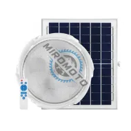 Aplica plafoniera cu panou solar, 40W, lumina alb rece + alb cald combinat, ip44, telecomanda