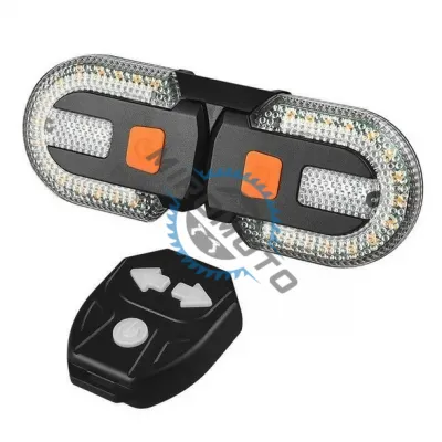 Sistem de semnalizare fara fir, detasabil cu 3 moduri de iluminare si avertizare sonora pentru bicicleta, FY-1825