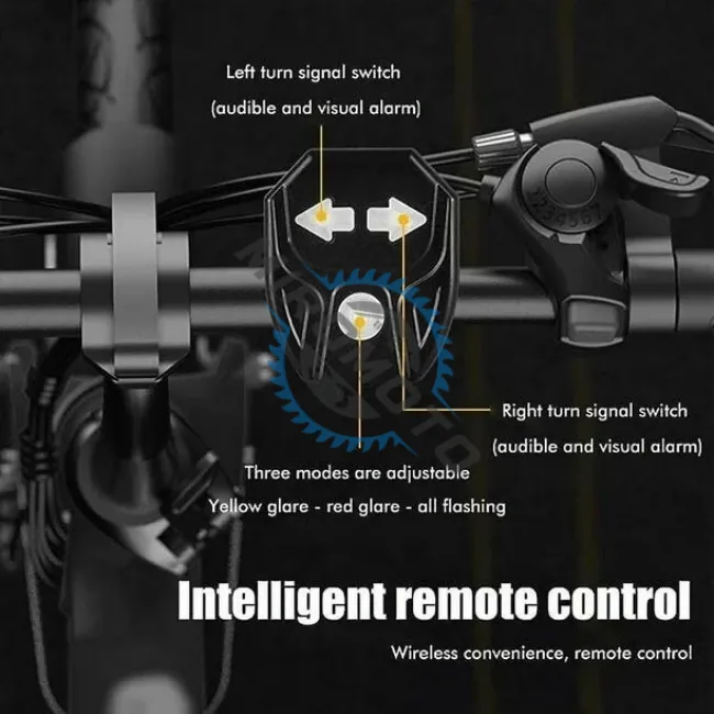 Sistem de semnalizare fara fir, detasabil cu 3 moduri de iluminare si avertizare sonora pentru bicicleta, FY-1825 Sistem de semnalizare fara fir, detasabil cu 3 moduri de iluminare si avertizare sonora pentru bicicleta, FY-1825