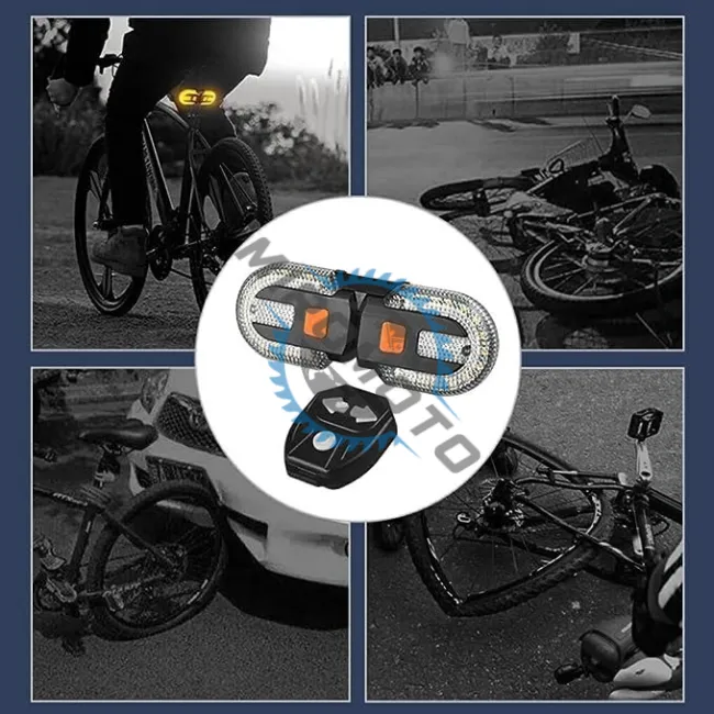 Sistem de semnalizare fara fir, detasabil cu 3 moduri de iluminare si avertizare sonora pentru bicicleta, FY-1825 Sistem de semnalizare fara fir, detasabil cu 3 moduri de iluminare si avertizare sonora pentru bicicleta, FY-1825