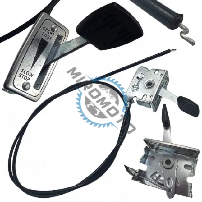 Cablu acceleratie + maneta motor universal 150 cm, compatibil cu motocoase, motocultoare, masini de tuns gazonul