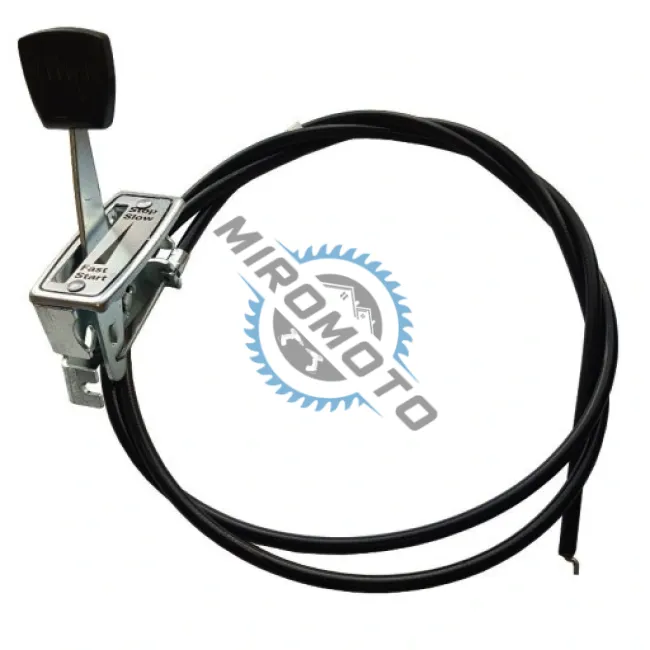 Cablu acceleratie + maneta motor universal 150 cm, compatibil cu motocoase, motocultoare, masini de tuns gazonul