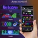 Panou LED Matrix auto, Control APP, Waterproof, IP65, Panou LED flexibil programabil, multicolor,120mmx595mm, 1536 buc margele de lampa LED, 16x96 pixeli Panou LED Matrix auto, Control APP, Waterproof, IP65, Panou LED flexibil programabil, multicolor,120mmx595mm, 1536 buc margele de lampa LED, 16x96 pixeli