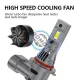 Set 2 becuri auto, LED H11 cu ventilator racire, 180W, PLUG & PLAY,6000K, 20000lm, 12V, IP68, lumina alba Set 2 becuri auto, LED H11 cu ventilator racire, 180W, PLUG & PLAY,6000K, 20000lm, 12V, IP68, lumina alba