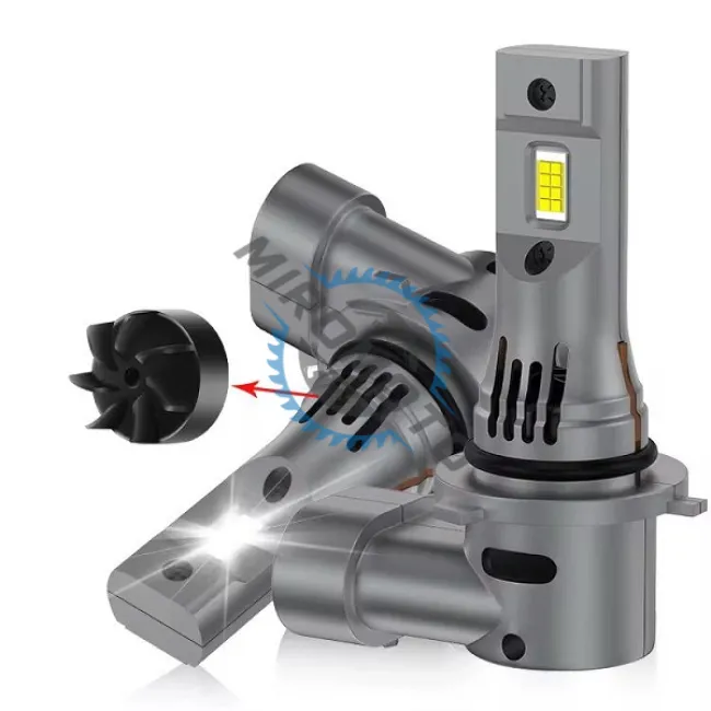Set 2 becuri auto, LED H11 cu ventilator racire, 180W, PLUG & PLAY,6000K, 20000lm, 12V, IP68, lumina alba Set 2 becuri auto, LED H11 cu ventilator racire, 180W, PLUG & PLAY,6000K, 20000lm, 12V, IP68, lumina alba