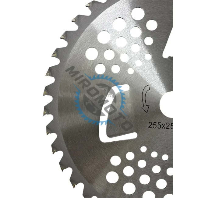 Disc circular motocoasa cu 40 dinti vidia 255x25.4 mm (cu aripioare) Disc circular motocoasa cu 40 dinti vidia 255x25.4 mm (cu aripioare)