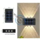 Lampa solara de perete, buton on-off, lumina calda, ip65, 6 led-uri, unghi 120 grade, 25 lumeni Lampa solara de perete, buton on-off, lumina calda, ip65, 6 led-uri, unghi 120 grade, 25 lumeni