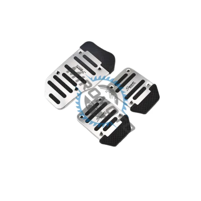 Set ornament pedale pentru autoturisme cu transmisie manuala, gri-negru, sport Set ornament pedale pentru autoturisme cu transmisie manuala, gri-negru, sport