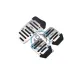 Set ornament pedale pentru autoturisme cu transmisie manuala, gri-negru, sport Set ornament pedale pentru autoturisme cu transmisie manuala, gri-negru, sport