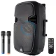 Boxa portabila tip troler 15PRO cu Bluetooth, difuzor 15 inch si putere 2200W Boxa portabila tip troler 15PRO cu Bluetooth, difuzor 15 inch si putere 2200W