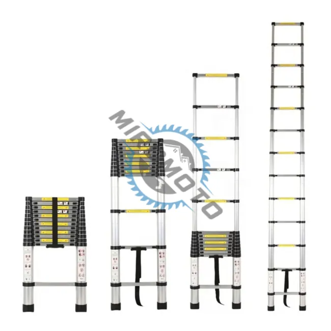 Scara telescopica din aluminiu, extensibila pana la, 3.2 m, 11 trepte, 150 kg Scara telescopica din aluminiu, extensibila pana la, 3.2 m, 11 trepte, 150 kg