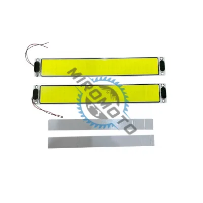 Set 2 lampi plafoniera auto 20W, tensiune 12-90V, buton on/off, lumina alba, 390 X 59 mm, 162 led