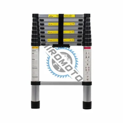 Scara telescopica din aluminiu, extensibila pana la, 2.6 m, 9 trepte, 150 kg Scara telescopica din aluminiu, extensibila pana la, 2.6 m, 9 trepte, 150 kg