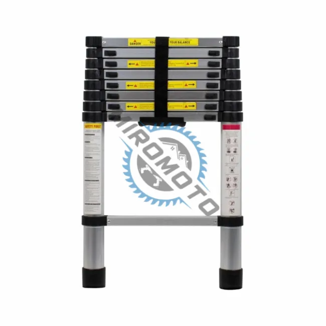 Scara telescopica din aluminiu, extensibila pana la, 2.6 m, 9 trepte, 150 kg Scara telescopica din aluminiu, extensibila pana la, 2.6 m, 9 trepte, 150 kg
