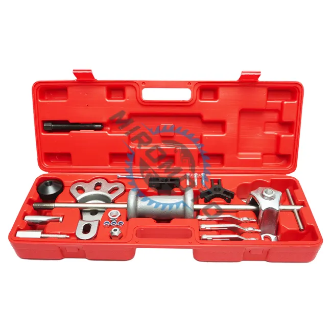 Trusa extractor butuc si rulment cu ciocan culisant 18 piese Trusa extractor butuc si rulment cu ciocan culisant 18 piese