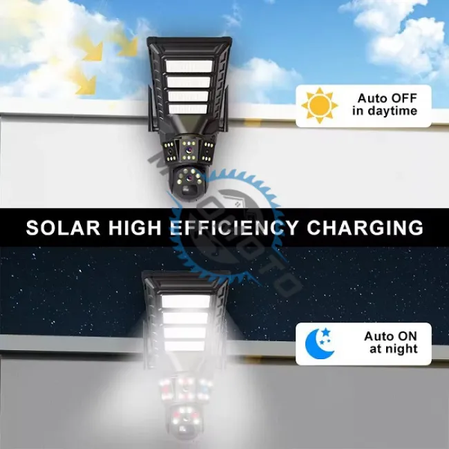 Camera de supraveghere video incorporata cu panou solar si lumina led, conexiune 4G sim slot, 3MP, 2 lentile, rotire 355°, senzor miscare, detectie umana, color night vision, alarma, ip66, microfon Camera de supraveghere video incorporata cu panou solar si lumina led, conexiune 4G sim slot, 3MP, 2 lentile, rotire 355°, senzor miscare, detectie umana, color night vision, alarma, ip66, microfon
