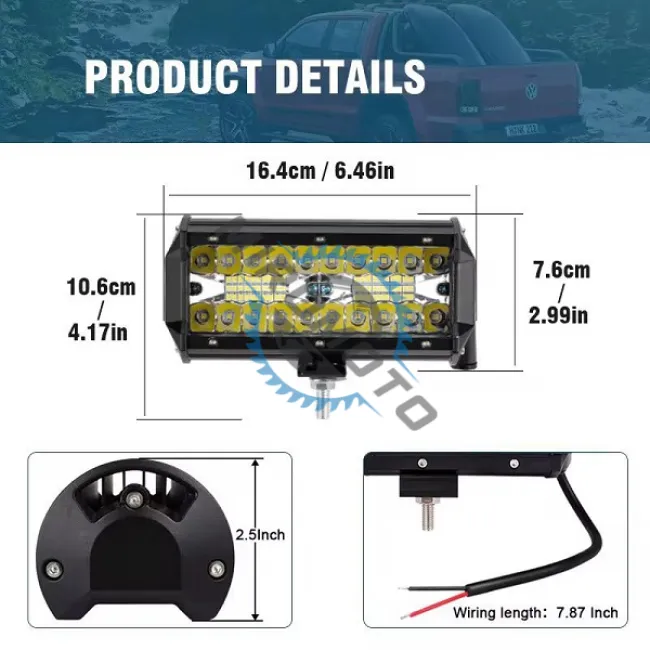 Proiector LED auto OFF-ROAD 40 leduri, 16.4 cm, 168W, 6000K, 12-24V, ip67, carcasa aluminiu Proiector LED auto OFF-ROAD 40 leduri, 16.4 cm, 168W, 6000K, 12-24V, ip67, carcasa aluminiu