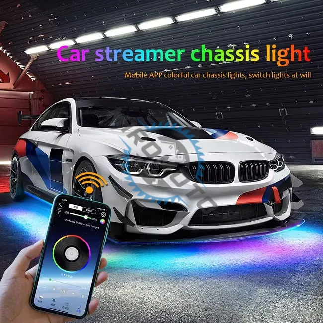 Kit lumini ambientale symphony LED pentru exterior, 120 x 150, rgb, control din aplicatie, telecomanda, ip68, 12v