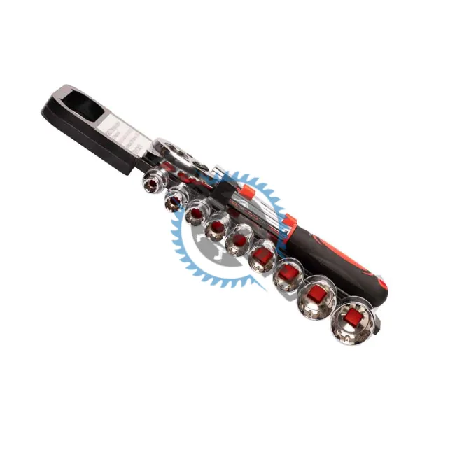 Set 20 chei tubulare bihexagonale cu prelungitor si clichet 1/2" , 8-32mm, CrV