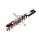 Set 20 chei tubulare bihexagonale cu prelungitor si clichet 1/2" , 8-32mm, CrV