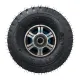 Roata Liza carucior janta metal cu rulment 4.10/3.50-4, ax 20mm, janta argintiu si negru Roata Liza carucior janta metal cu rulment 4.10/3.50-4, ax 20mm, janta argintiu si negru