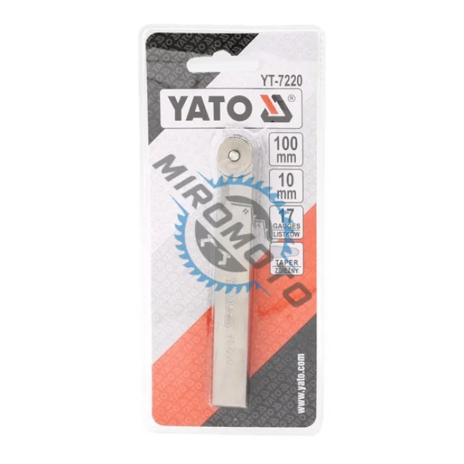 Set 17 lere de grosime, 0.02-1 mm, Yato YT-7220
