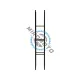 Suport pentru lemne de foc 40 X 25 X 150 CM, vorel Suport pentru lemne de foc 40 X 25 X 150 CM, vorel
