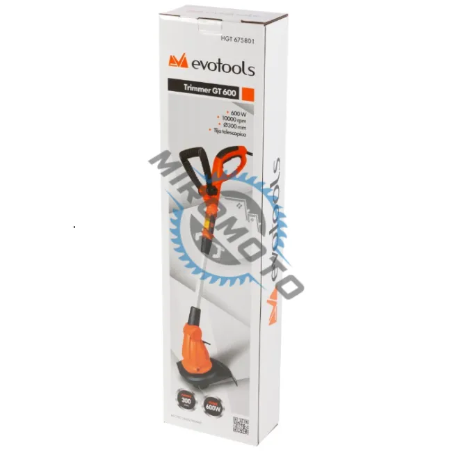 Trimmer electric EvoTools GT 600 EPTO, 600 W, 10000 RPM, diametru taiere 300 mm, brat telescopic Trimmer electric EvoTools GT 600 EPTO, 600 W, 10000 RPM, diametru taiere 300 mm, brat telescopic
