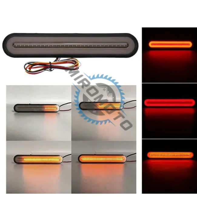 Lampi spate led dreptunghiulare BG24, 12-24V, semnalizare dinamica (233 x 42mm) Lampi spate led dreptunghiulare BG24, 12-24V, semnalizare dinamica (233 x 42mm)