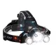 Lanterna LED frontala, cu acumulator, 1xT6 + 2xXPE, 350 lm, Li-Ion 1200mAh Lanterna LED frontala, cu acumulator, 1xT6 + 2xXPE, 350 lm, Li-Ion 1200mAh