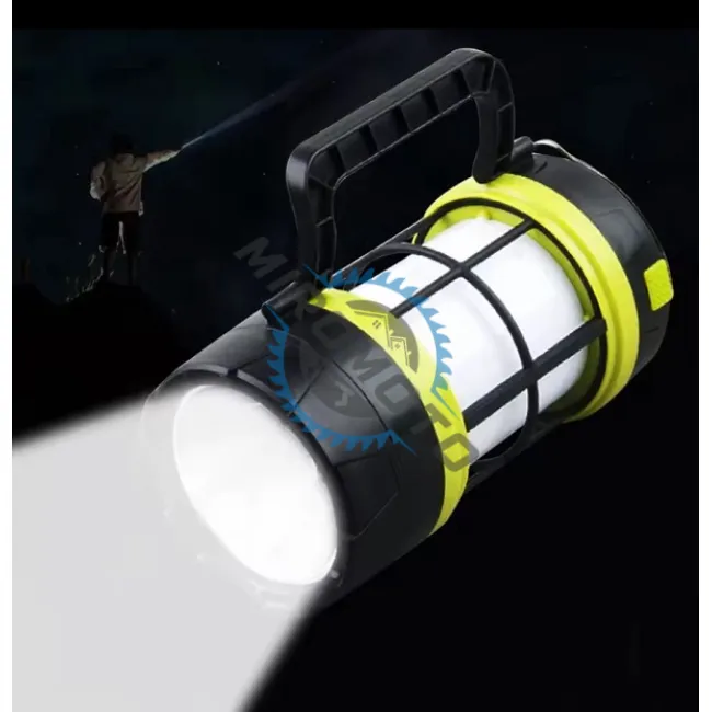 Lanterna reincarcabila led tip felinar, portabila, 2 surse de iluminare, incarcare solara sau prin cablu