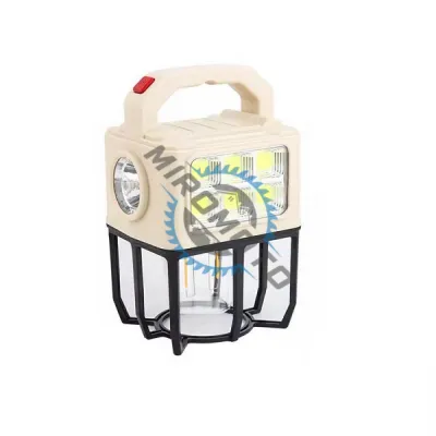 Lanterna reincarcabila led tip felinar, baterie externa, portabila, 3 surse de iluminare, incarcare solara sau prin cablu