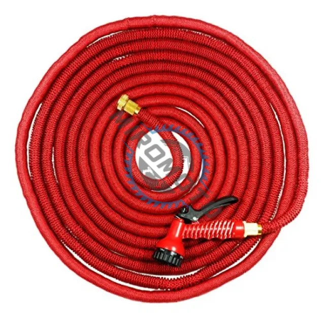 Furtun extensibil pentru gradina, racord metalic, cu cap de udat cu pulverizator reglabil, 7.5 m se extinde 22.5 m Furtun extensibil pentru gradina, racord metalic, cu cap de udat cu pulverizator reglabil, 7.5 m se extinde 22.5 m