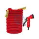 Furtun extensibil pentru gradina, racord metalic, cu cap de udat cu pulverizator reglabil, 7.5 m se extinde 22.5 m Furtun extensibil pentru gradina, racord metalic, cu cap de udat cu pulverizator reglabil, 7.5 m se extinde 22.5 m