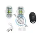 Set 2 lampi stroboscop wireless cu telecomanda, 25 moduri de iluminare, magnetice, moto, atv, auto, bicicleta