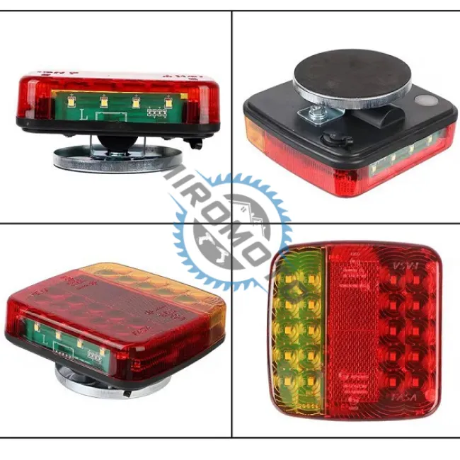 Set 2 lampi magnetice LED cu WiFi și control Wireless, 12/24V, baterie 2000mAh, IP65 – semnalizare auto, remorcă, utilaje Set 2 lampi magnetice LED cu WiFi și control Wireless, 12/24V, baterie 2000mAh, IP65 – semnalizare auto, remorcă, utilaje