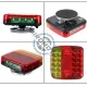 Set 2 lampi magnetice LED cu WiFi și control Wireless, 12/24V, baterie 2000mAh, IP65 – semnalizare auto, remorcă, utilaje Set 2 lampi magnetice LED cu WiFi și control Wireless, 12/24V, baterie 2000mAh, IP65 – semnalizare auto, remorcă, utilaje