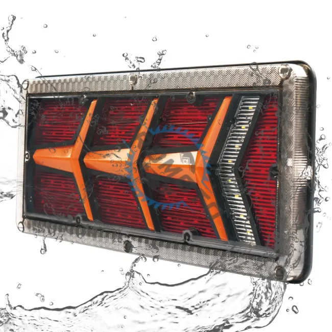 Set 2 lampi spate camion/remorca cu led, 12-24V, 5 functii, semnalizare dinamica, 330x140mm Set 2 lampi spate camion/remorca cu led, 12-24V, 5 functii, semnalizare dinamica, 330x140mm