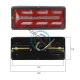 Set 2 lampi spate camion/remorca cu led, 24V, IP67, 5 functii, 330x140mm Set 2 lampi spate camion/remorca cu led, 24V, IP67, 5 functii, 330x140mm