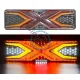 Set 2 lampi spate camion/remorca cu led, 12-24V, 5 functii, IP65, semnalizare dinamica, 330x132mm Set 2 lampi spate camion/remorca cu led, 12-24V, 5 functii, IP65, semnalizare dinamica, 330x132mm