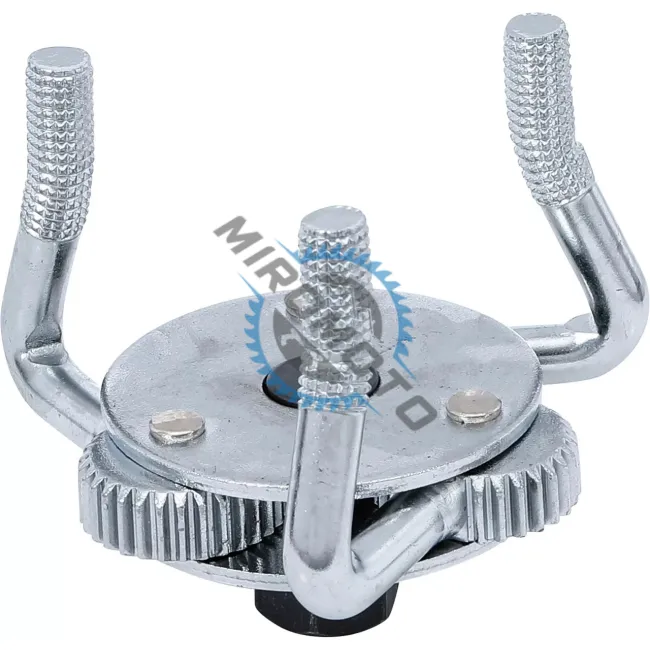 Cheie pentru filtru ulei cu 3 brate, 65 - 110 mm, adaptor 3/8" 1/2" Cheie pentru filtru ulei cu 3 brate, 65 - 110 mm, adaptor 3/8" 1/2"