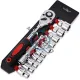 Set chei tubulare cu antrenor, prindere 1/4 “, 4-13mm, Cr-V, 12 piese Set chei tubulare cu antrenor, prindere 1/4 “, 4-13mm, Cr-V, 12 piese