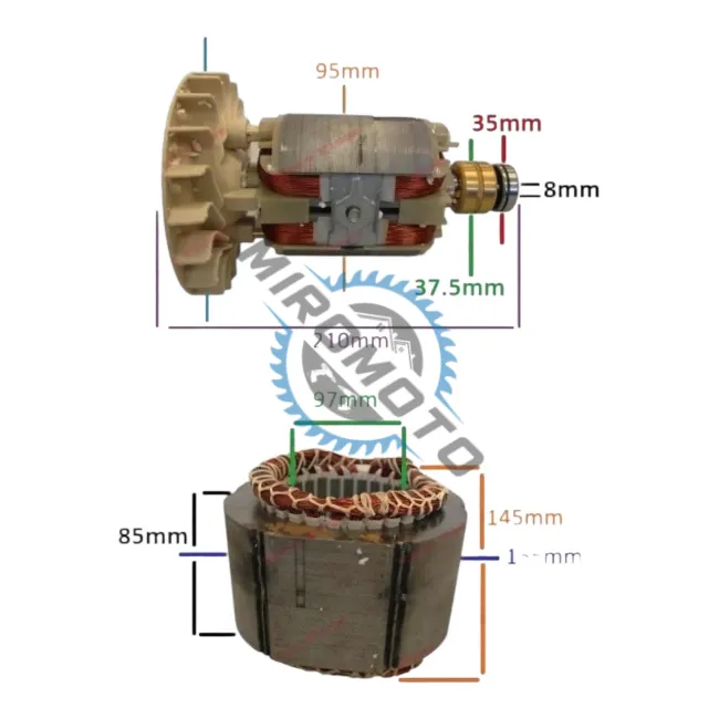 Stator si Rotor generator 2 - 5 kw (Gx 160, 168F etc) Cupru (Trifazic)