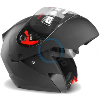 Casca moto flip up X-One cu ochelari de soare, negru mat